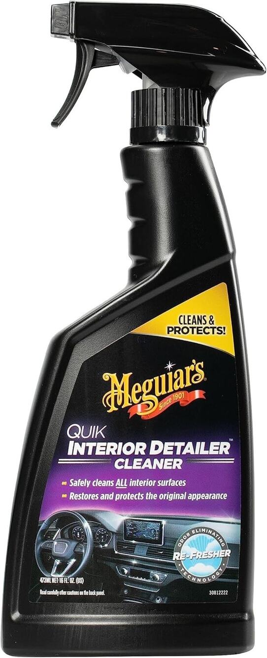 2 UNITS of Meguiars Quik Interior Detailer Spray 16oz Cleans & Protects Surfaces